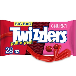 image:imageTWIZZLERS Pull N Peel Cherry Licorice Style Candy Big Bag 28 oz