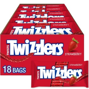 image:imageTWIZZLERS Twists Strawberry Licorice Style Candy Packs 25 oz 18 ct25 Ounce Pack of 18