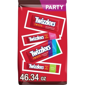 image:imageTwizzlers Assorted Fruit Flavored Licorice Style Halloween Candy 253 oz4634 Ounce Pack of 8