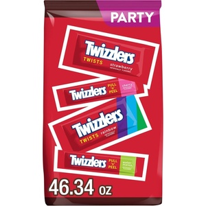 image:imageTwizzlers Assorted Fruit Flavored Licorice Style Halloween Candy 253 oz4634 oz Pack of 8