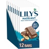 image:imageLILYS Salted Almond Milk Chocolate Style No Sugar Added Sweets Bars 3 oz 12 CountHazelnut Milk Chocolate Style